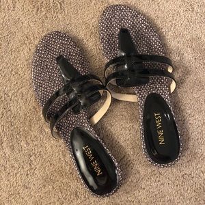 Nine West flip flops